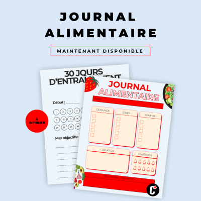 Mockup journal alimentaire